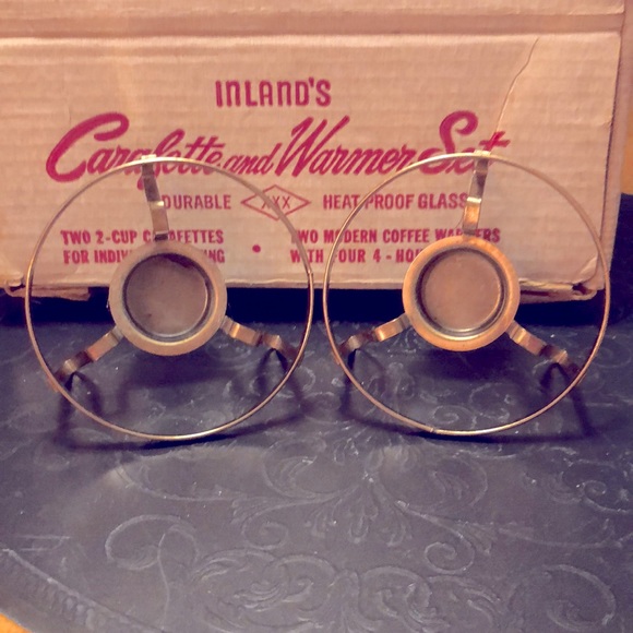 Inland's Carafette and Warmer Set with original box, Candles not included. - Picture 4 of 16